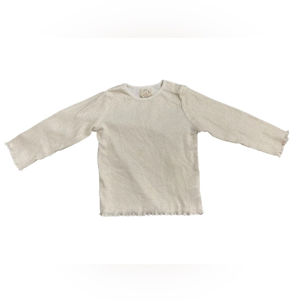 Peek Cream Long Sleeve Kids Tee